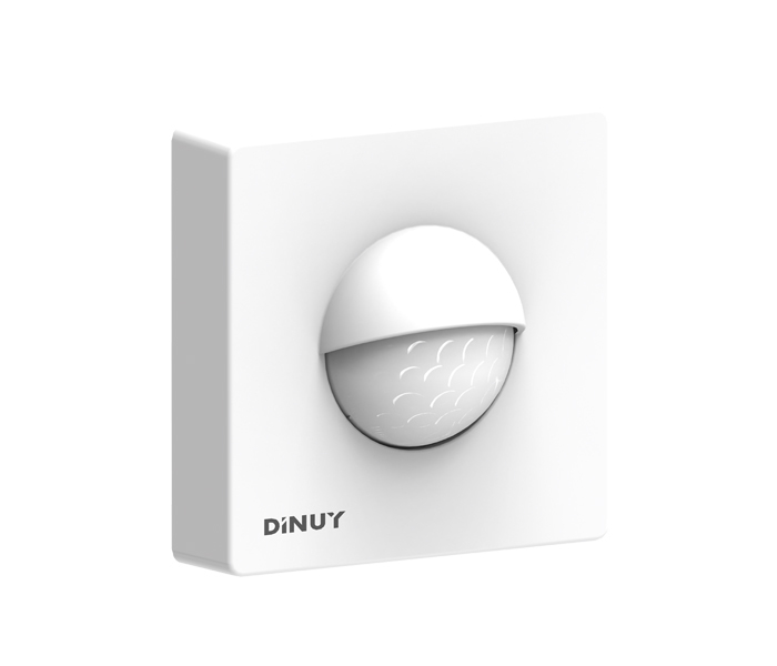 DETECTOR KNX 180º DE MOVIMIENTO Y PRESENCIA DE PARED BLANCO, Ref. DM KNT S1B